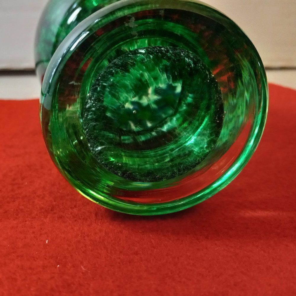 Art Glass Pedestal Bouquet Paperweight Vintage Cottagecore Grandmacore Flowers - Picture 7 of 8